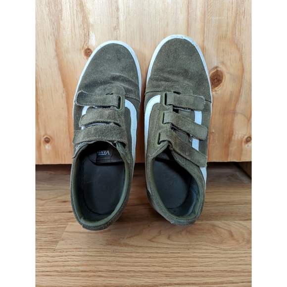 Vans Shoes Suede Velcro Strap Vans Green Womens Sz Poshmark